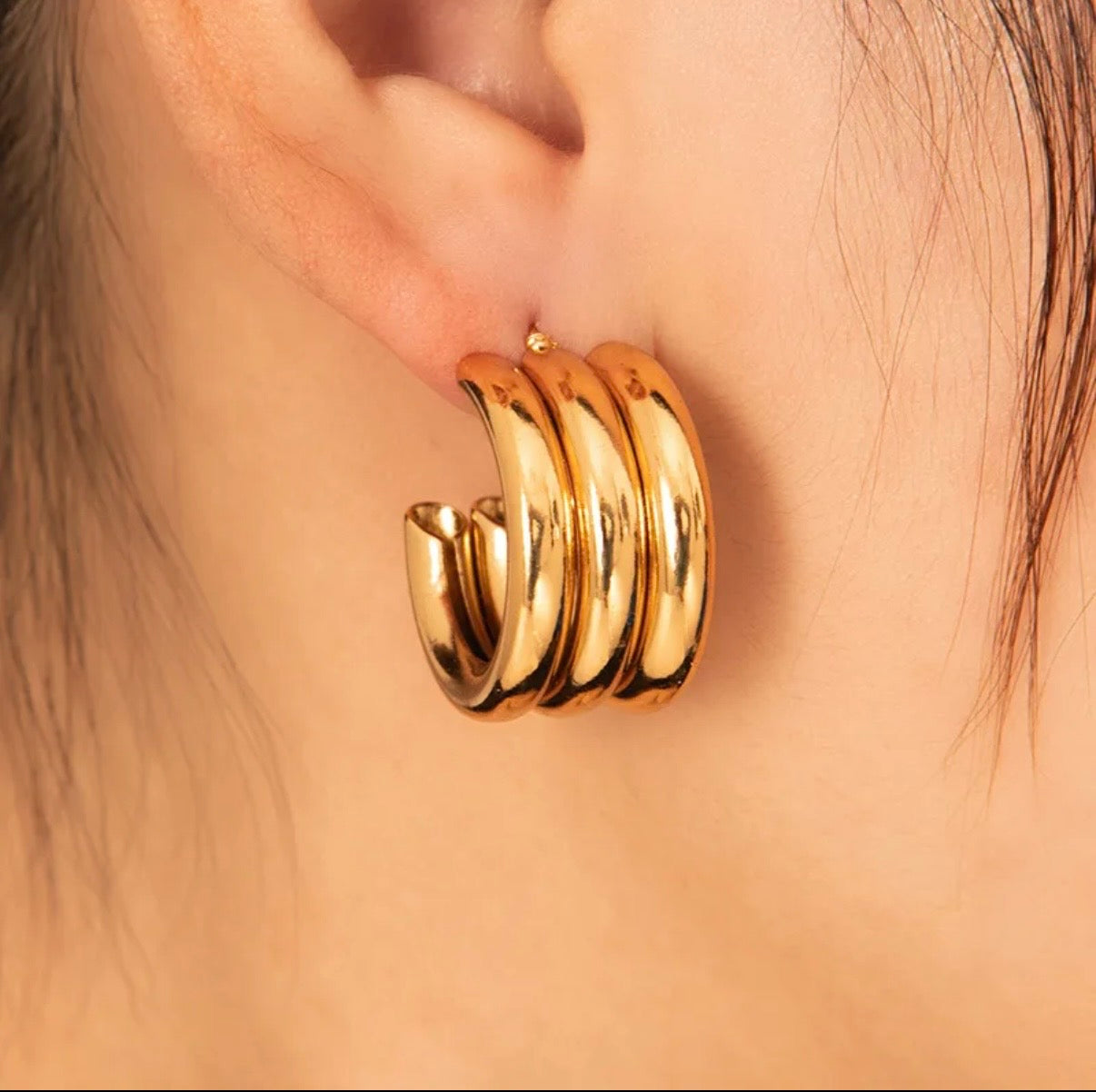 Vintage Style Geometric iron Stone-Free Hypoallergenic Drop Earings