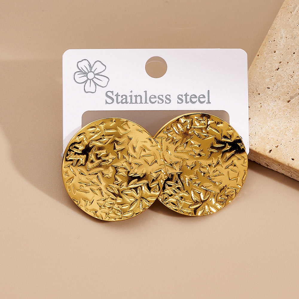 Stainless Steel round shape Ear studs